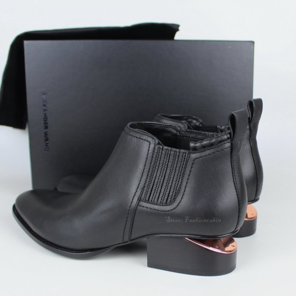 NEW ALEXANDER WANG Kori Iconic Leather Ankle Boot– Discontinued Classic Style - Picture 1 of 13